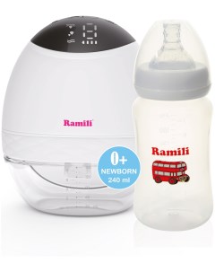 Молокоотсос SE500 с противоколиковой бутылочкой 240ML Ramili