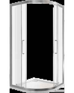 Душевой уголок Neo 100х100 профиль хром стекло прозрачное Good door
