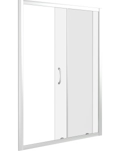 Душевая дверь в нишу Latte 110х185 профиль белый стекло прозрачное Good door