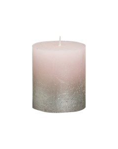 Свеча декоративная розовая с серебром Garda decor