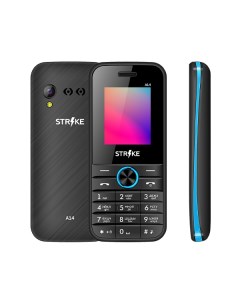 Мобильный телефон A14 1 77 160x128 TFT 32Mb RAM 32Mb BT 1xCam 2 Sim 600 мА ч micro USB черный синий Strike