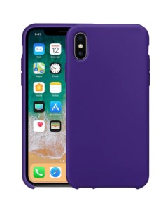 Силиконовый чехол для iPhone XS Max фиолетовый Silicone case