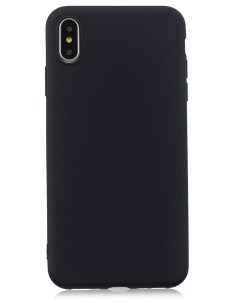 Силиконовый чехол для iPhone XS Max черный Silicone case
