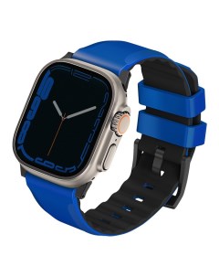Ремешок Linus Airosoft silicone для часов Apple Watch All 42 44 45 49 мм ярко синий Uniq