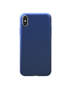 Чехол Case Silk для Apple iPhone XS Max Metallic Blue Deppa