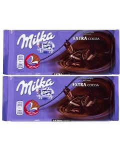 Шоколад темный Extra Cacao Dark 100 г х 2 шт Milka