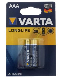 Батарейки Long Life AAA блистер 2 04103101412 Varta