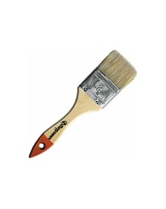 Плоская кисть 50 мм натуральная щетина деревянная лакированная ручка 4100000187 Петрович