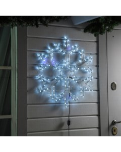 Новогодний светильник Снежинка 2315085 белый теплый Luazon lighting