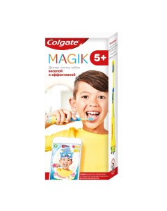 Детская зубная щетка Magik с приложением для чистки зубов супермягкая 5 Colgate