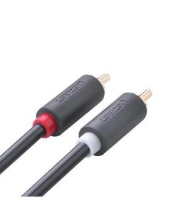 Кабель видео AV104 2RCA Male to 2RCA Male Cable Длина 2 м Цвет черный Ugreen