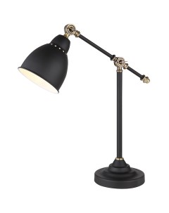 Настольная лампа Braccio A2054LT 1BK Черная Arte lamp
