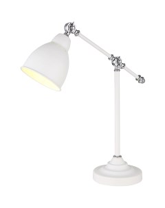 Настольная лампа Braccio A2054LT 1WH Белая Arte lamp