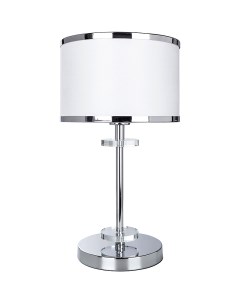 Настольная лампа Furore A3990LT 1CC Белая Хром Прозрачная Arte lamp