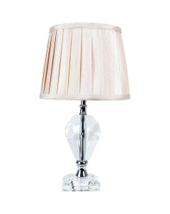 Настольная лампа Capella A4024LT 1CC Бежевая Хром Arte lamp