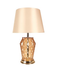 Настольная лампа Murano A4029LT 1GO Бежевая Золото Прозрачная Arte lamp