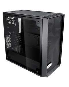 Корпус MicroATX Minitower Meshify Mini C TG Blackout Fractal design