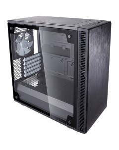 Корпус MicroATX Minitower Mini C TG Black Fractal design