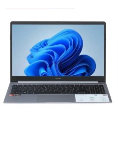 Ноутбук MegaBook T1 AMD Ryzen 5 5560U 16Gb 512Gb SSD 15 6 FullHD Win11 Silver Tecno