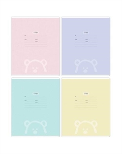 Тетрадь Meshu Оne-colored, 12 листов, линия MS_30913, в ассортименте Республика