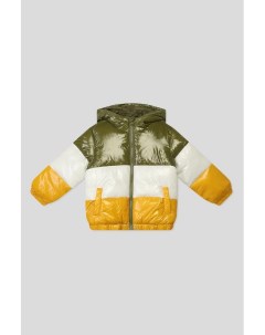 Утепленная куртка в стиле колорблок Benetton