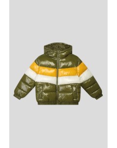 Утепленная куртка в стиле колорблок Benetton