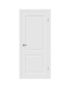 Дверь межкомнатная Мона 900х2000 мм эмаль белая глухая с замком и петлями Vfd