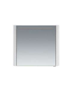 Зеркальный шкаф Sensation 800х150 мм с подсветкой левый белый Am.pm.