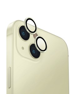 Защитное стекло для камеры iPhone 15 15 Plus Optix Aluminium Yellow Uniq