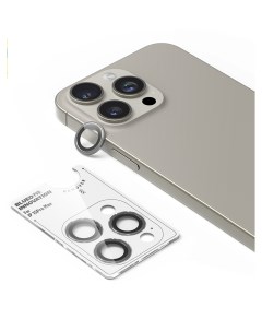 Защитное стекло для камеры iPhone 15 Pro Max stainless steel 3 шт Grey Blueo