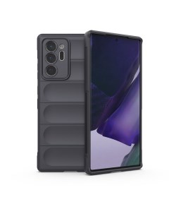 Чехол Flexible Case для Samsung Galaxy Note 20 Ultra серый Black panther