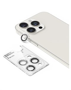 Защитное стекло для камеры iPhone 15 Pro Max stainless steel 3 шт Silver Blueo