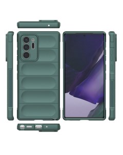 Чехол Flexible Case для Samsung Galaxy Note 20 Ultra зеленый Black panther