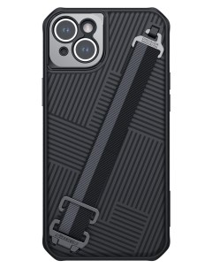 Чехол для iPhone 14 Plus с ремешком Black Nillkin