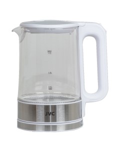 Чайник электрический JK KE1520 1 7 л белый серебристый прозрачный Jvc