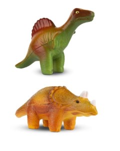 Игрушка антистресс Сквиш Динозавр Спинозавр и Трицератопс 14 см 2 шт Maxitoys