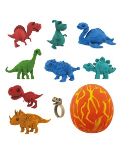 Коллекционная фигурка сюрприз динозавра в яйце сквише Lava Egg 8 героев CD02 Crazy dino