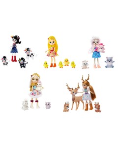 Игровой набор Enchantimals Кукла с 3 зверушками в ассортименте Mattel