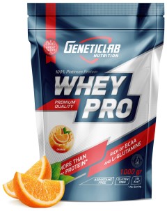 Протеин Whey Pro 1000 г orange Geneticlab nutrition