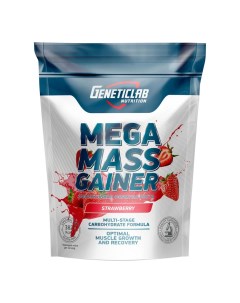 Гейнер Mass Gainer клубника 1 кг Geneticlab nutrition