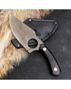 Нож кавказский Зубр с ножнами сталь 65х13 рукоять граб Сердце кизляра
