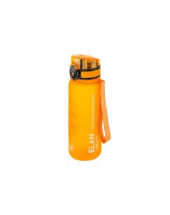Бутылка для воды Style Matte 500 мл 6 5х6 5х23 см углубления оранжевая Elan gallery