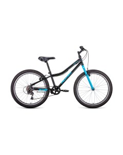 Велосипед MTB HT 24 1 0 2020 2021 черный голубой Altair