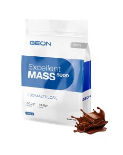 Гейнер EXCELLENT MASS 5000 Шоколад 25 белка 2720 грамм Geon