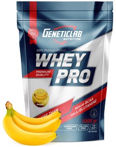 Протеин Whey Pro 1000 г banana Geneticlab nutrition
