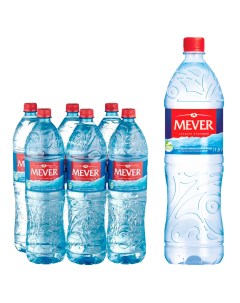 Вода минеральная негазированная природная MEVER из горного источника 6шт 1500 мл Mever