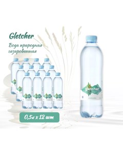 Вода питьевая природная газированная 0 5 л х 12 шт Gletcher