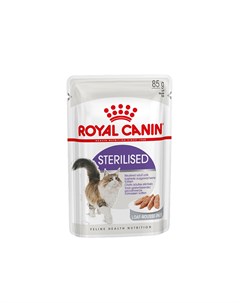 Влажный корм для кошек Sterilised для стерилизованных 85г Royal canin