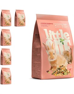 Сухой корм для молодых кроликов 5 шт по 400 г Little one