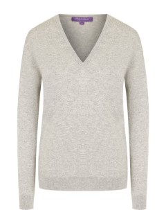 Кашемировый пуловер с V образным вырезом Ralph lauren